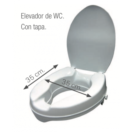 ELEVADOR DE WC CON TAPA REF.227910