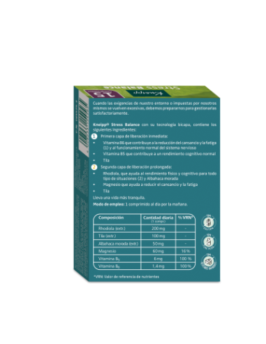 KNEIPP STRESS BALANCE  15 COMPRIMIDOS