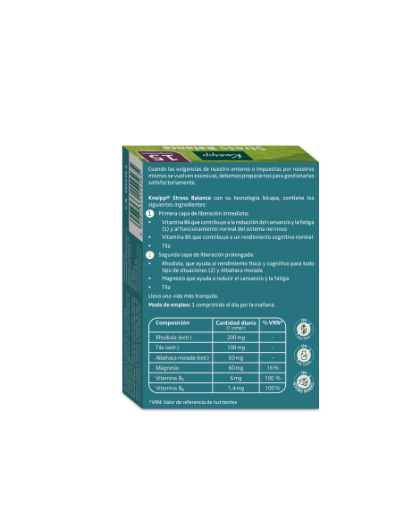 KNEIPP STRESS BALANCE  15 COMPRIMIDOS