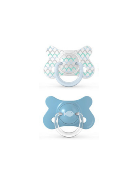 CHUPETE SILICONA T ANATOMICA SUAVINEX 4-18 M  CON BROCHE