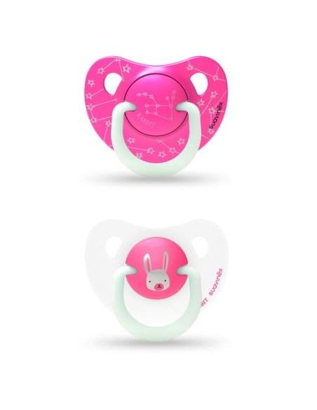 CHUPETE SILICONA T ANATOMICA SUAVINEX NOCHE 6-18 M 2 U