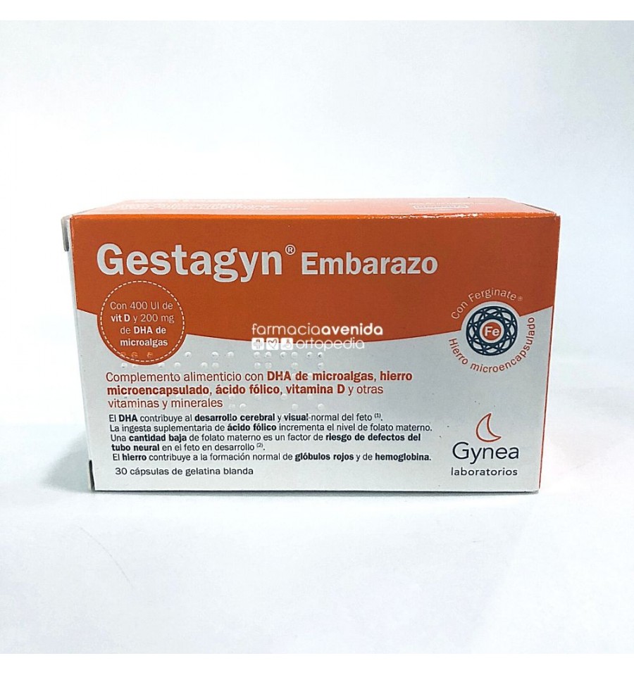 GESTAGYN EMBARAZO DHA 30 CAPSULAS - Farmacia Sagunto
