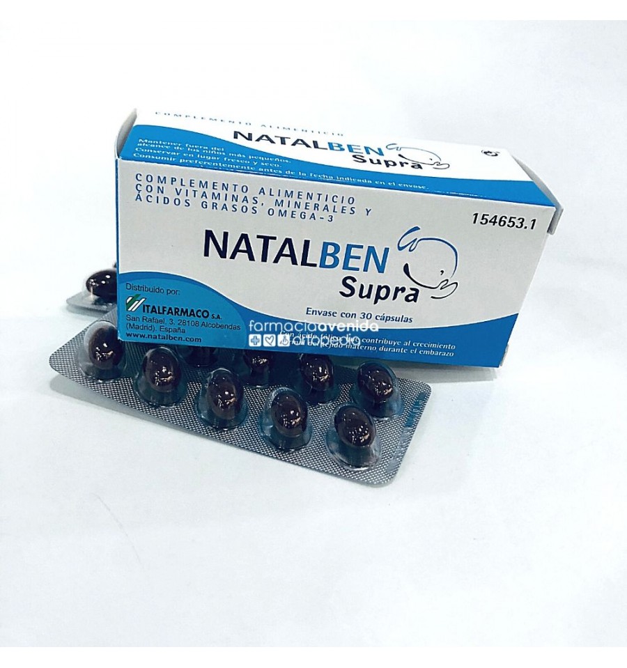 NATALBEN SUPRA 30 CAPSULAS - Farmacia Sagunto