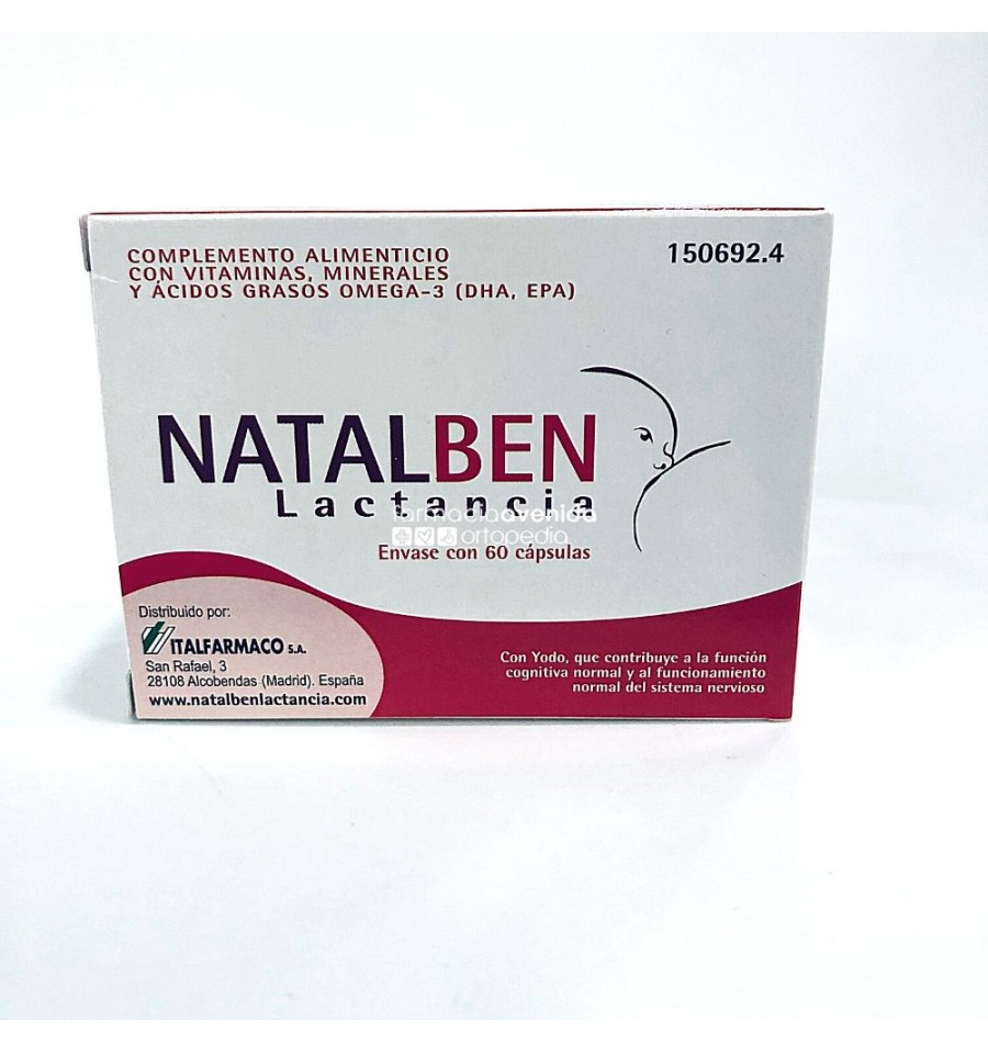 NATALBEN LACTANCIA 60 CAPSULAS - Farmacia Sagunto