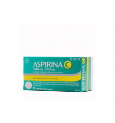 ASPIRINA C EFERVESCENTES 20 COMPR