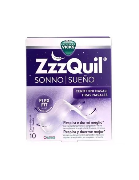 ZZZQUIL SUEÑO 10 TIRAS NASALES