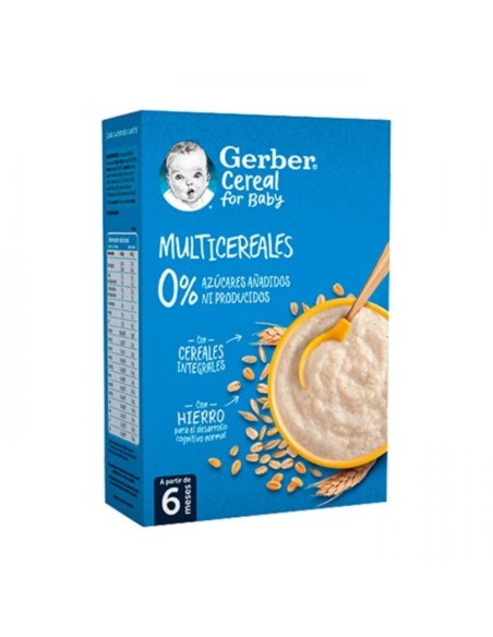 GERBER MULTICEREALES 0 AZUCARES  1 ESTUCHE 250 G