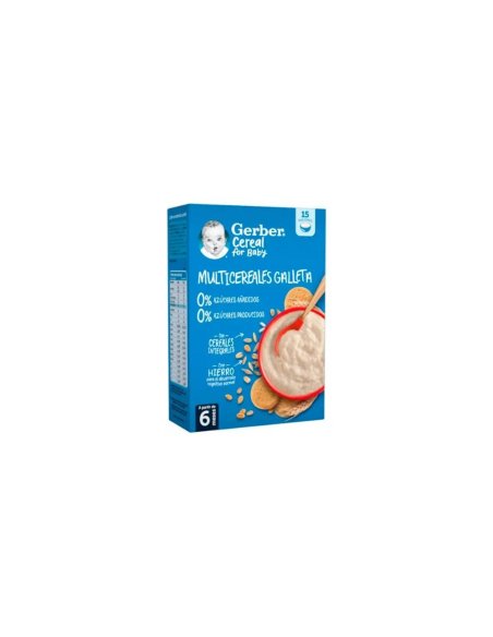 GERBER MULTICEREALES GALLETA 0 0  1 ESTUCHE 270 G