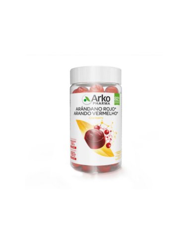 ARKOPHARMA ARANDANO ROJO GUMMIES  60 CARAMELOS DE GOMA SABOR ARANDANO ROJO Y CEREZA
