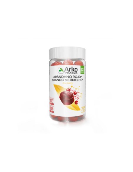 ARKOPHARMA ARANDANO ROJO GUMMIES  60 CARAMELOS DE GOMA SABOR ARANDANO ROJO Y CEREZA