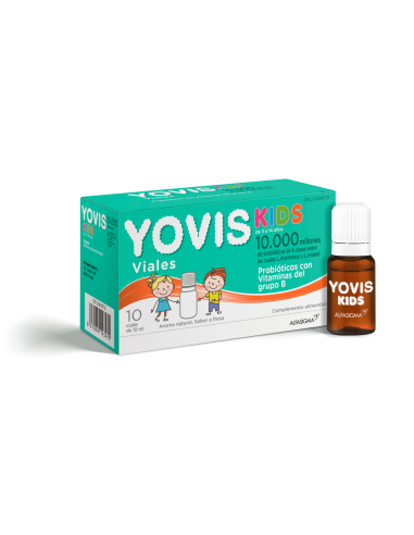 YOVIS KIDS  10 VIALES BEBIBLES 10 ML SABOR FRESA