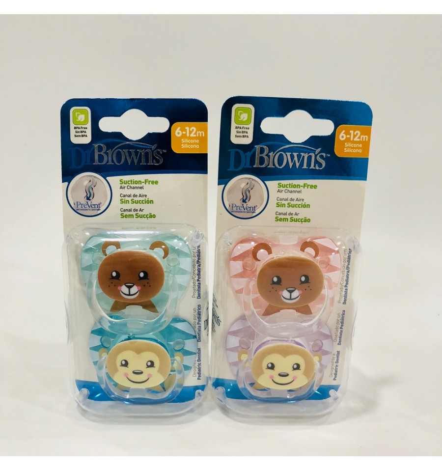 Dr browns chupetes prevent silicona 0-6 meses 2 uds - Salunatur
